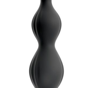 ANOS Premium Flexible Anal Beads mit Jumping Vibrations, Schwarz, 21,1 cm ANOS Premium Flexible Anal Beads mit Jumping Vibrations, Schwarz, 21,1 cm – Bild 2