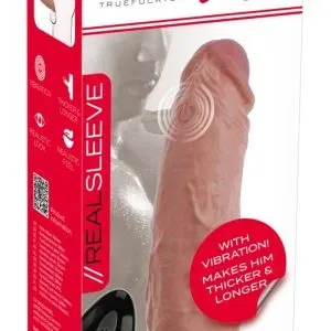 Realistixxx RealSleeve Vibration Verlängerung Hautfarben Hell 20 cm