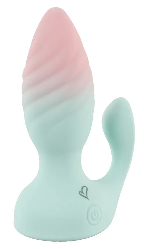 beau cœur Juvela RC Vibro Butt Plug türkis mit Fernbedienung
