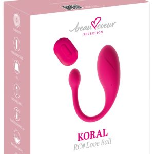 beau cœur Koral RC Love Ball Vibrationskugel Pink mit Fernbedienung