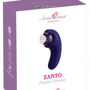 beau cœur ZANTO Plasma Vibrator Blau mit Leuchteffekt und kraftvollen Vibrationen