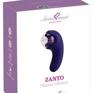 beau cœur ZANTO Plasma Vibrator Blau mit Leuchteffekt und kraftvollen Vibrationen
