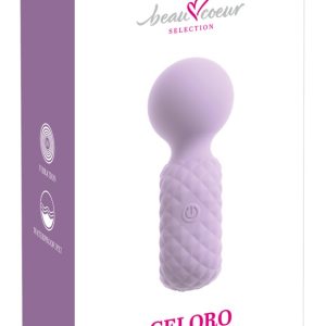 beau cœur Celoro Mini Wand lila – kompakter, leistungsstarker Massagevibrator mit 10 Vibrationsmodi
