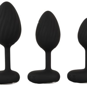 ANOS RC Vibrating Butt Plug Set Schwarz – 3 Größen, Fernbedienung, wasserdicht ANOS RC Vibrating Butt Plug Set Schwarz – 3 Größen, Fernbedienung, wasserdicht – Bild 3