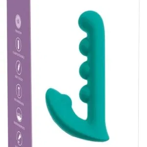 beau cœur Sylora Unique Beads Vibrator türkis 17 cm