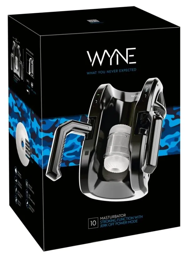 WYNE Masturbator 10 Schwarz – Automatischer Stroker mit 7 Modi & USB-Ladung