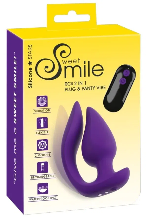 54066410000_verp Sweet Smile 2in1 Plug & Panty Vib, lila