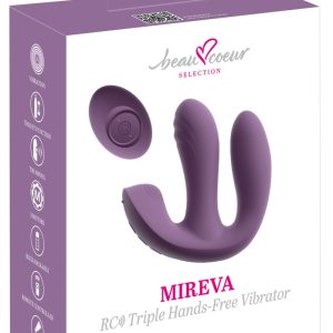 beau cœur Mireva RC Triple Hands-Free Vibrator Lila