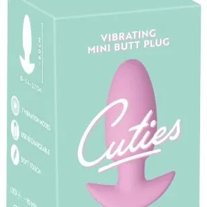 Cuties Vibrating Mini Butt Plug Rosa – 7 Vibrationsmodi, Silikon, USB-wiederaufladbar