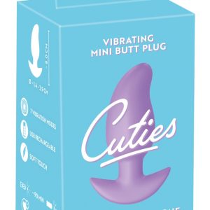 Cuties Vibrating Mini Butt Plug lila – 7 Vibrationsmodi, Silikon, wiederaufladbar, 8 cm