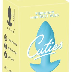 Cuties Vibrating Mini Butt Plug Blau – 7 Modi, Silikon, USB-wiederaufladbar