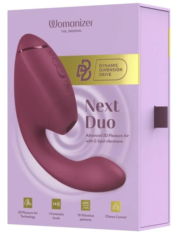 Womanizer Next Duo Pink – Dual-Stimulator mit 3D Pleasure Air & Dynamic Dimension Drive