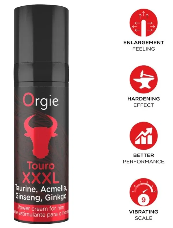 Orgie Touro XXXL Power Cream 15 ml Penis-Massagecreme