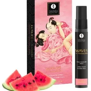 Shunga Waves of Pleasure Wassermelone 20ml - Orales Mundspray mit fruchtigem Kick