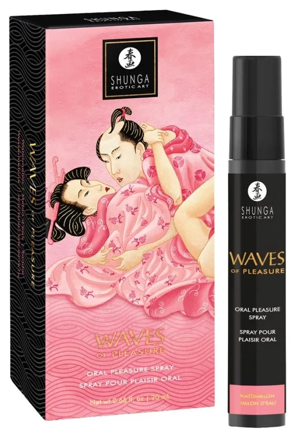 Shunga Waves of Pleasure Wassermelone 20ml - Orales Mundspray mit fruchtigem Kick