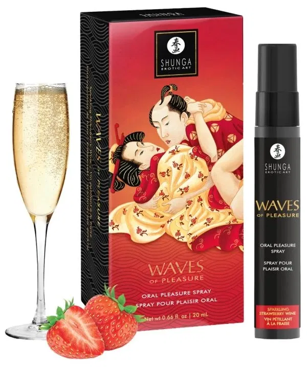 Shunga Waves of Pleasure Erdbeer Sekt Mundspray 20 ml