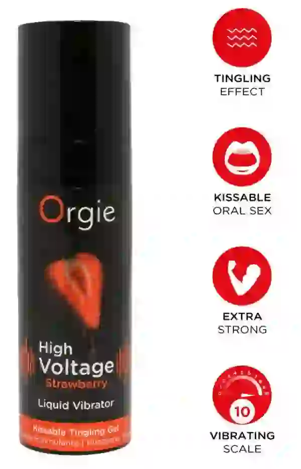 Orgie High Voltage Erdbeer Stimulationsgel 15 ml transparent Orgie High Voltage Erdbeer Stimulationsgel 15 ml transparent