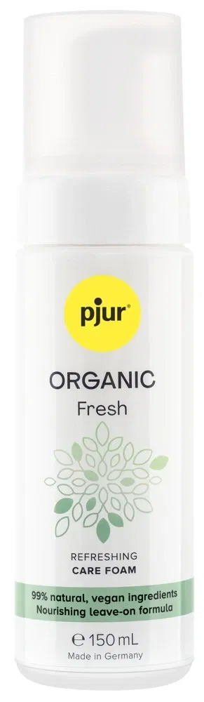 pjur ORGANIC Fresh Pflegeschaum 150 ml – Natürliche Frische to go