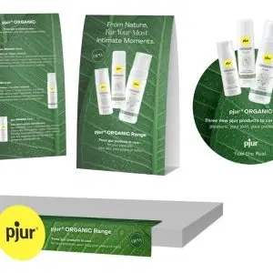 pjur ORGANIC POS Kit 3-teilig natürliches Verkaufsförderungsset