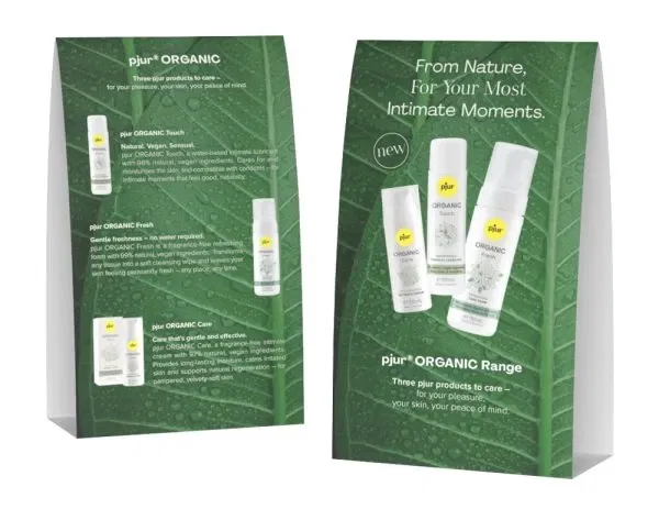 pjur ORGANIC POS Kit 3-teilig natürliches Verkaufsförderungsset