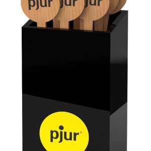 pjur Teststickholder Black mit 50 Holz-Teststäbchen