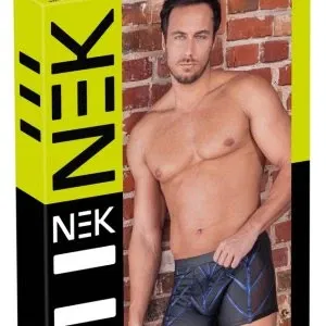 NEK Herren Pants M Schwarz Bluemetallic Streifen Netz-Einsätze