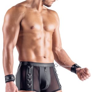 Svenjoyment Bondage Herren Pants 3XL Schwarz mit Soft-Handfesseln und Metallringen Svenjoyment Bondage Herren Pants 3XL Schwarz mit Soft-Handfesseln und Metallringen – Bild 4