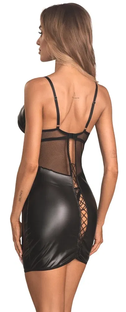 Obsessive Dominna Negligé Set Schwarz 2XL/3XL