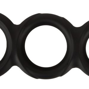 Erecto Triple Cock Ring schwarz – dehnbares Liquid-Silikon, 3er-Ring für starke Erektion Erecto Triple Cock Ring schwarz – dehnbares Liquid-Silikon, 3er-Ring für starke Erektion – Bild 4