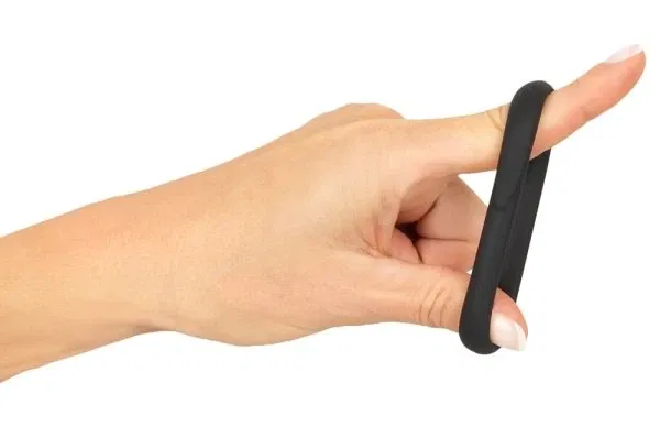 Erecto Single Cock Ring schwarz 2,6 cm Liquid-Silikon Penisring