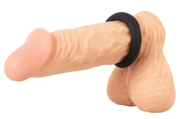 Erecto Single Cock Ring schwarz 2,6 cm Liquid-Silikon Penisring
