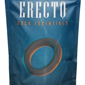Erecto Single Cock Ring schwarz 2,6 cm Liquid-Silikon Penisring