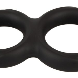 Erecto Double Cock Ring Schwarz – Dehnbarer Duo Penis- und Hodenring aus Liquid-Silikon Erecto Double Cock Ring Schwarz – Dehnbarer Duo Penis- und Hodenring aus Liquid-Silikon – Bild 3