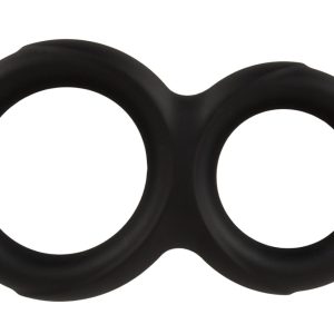 Erecto Double Cock Ring Schwarz – Dehnbarer Duo Penis- und Hodenring aus Liquid-Silikon Erecto Double Cock Ring Schwarz – Dehnbarer Duo Penis- und Hodenring aus Liquid-Silikon – Bild 4