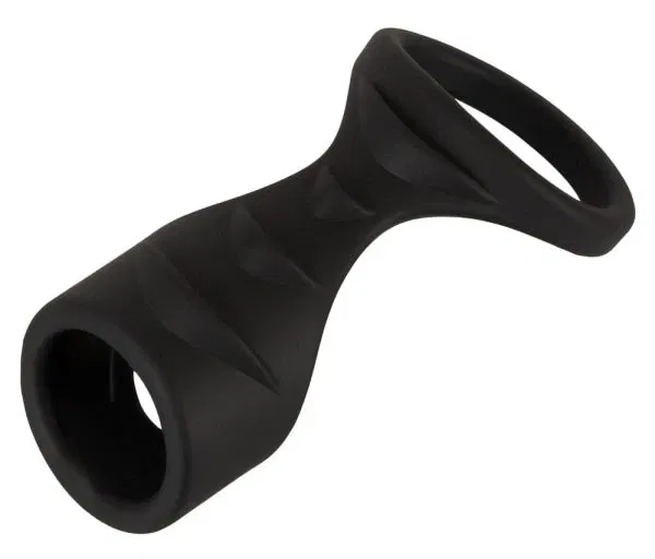 Erecto Cock Sleeve mit Ballring schwarz – dehnbar, 8 cm