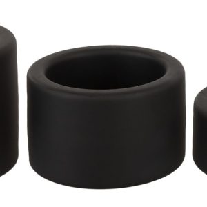 Erecto Ball Stretcher Set 3 Größen Schwarz Silikon Hodenringe Erecto Ball Stretcher Set 3 Größen Schwarz Silikon Hodenringe – Bild 3