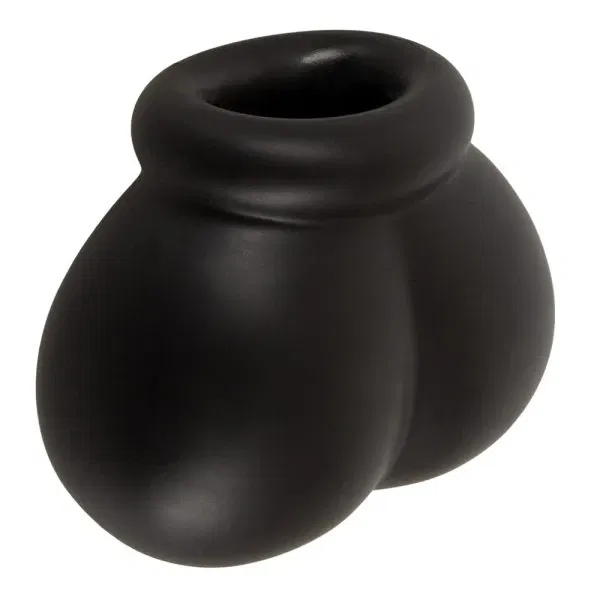 Erecto Ball Bag Hodenring Schwarz – Anatomisch geformter Silikon-Hodenschutz