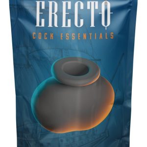 Erecto Ball Bag Hodenring Schwarz – Anatomisch geformter Silikon-Hodenschutz