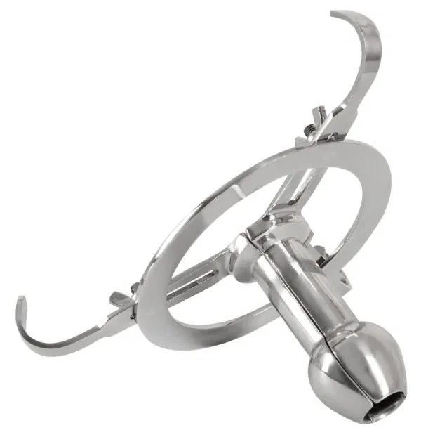 fetish Collection Anal Spreader Deluxe Edelstahl Silber mit Stellschrauben