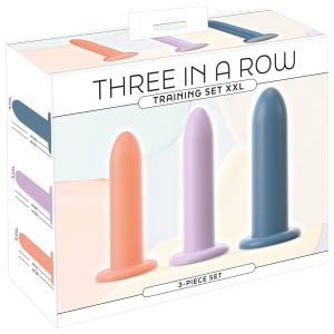 You2Toys Three in a Row Silikon-Dildo-Set Pastell, 3-teilig