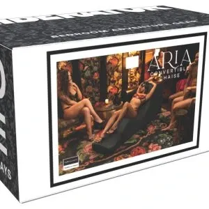 Liberator Super Aria Flip Chaise Schwarz 56x183 cm