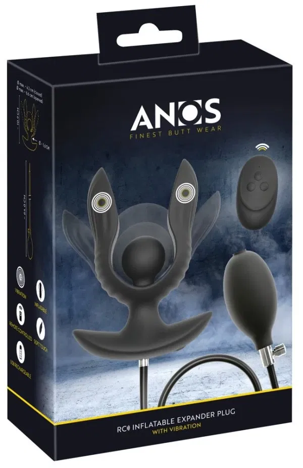 ANOS RC Inflatable Vibro Expander Plug Schwarz