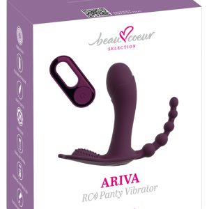beau cœur Ariva Panty Vibrator lila – Triple Action mit Fernbedienung