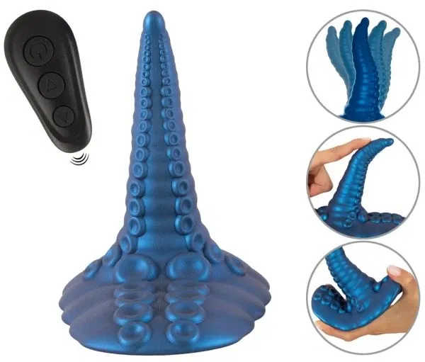 Beasty Cocks Tentacle Pad Vibro-Aufsitzvibrator blau