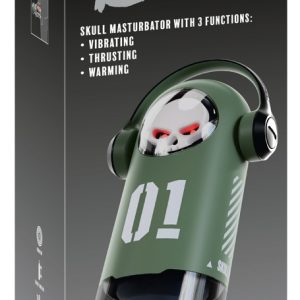 Rebel Skull Masturbator 3F Grün – Vibrations- & Stoßmassage mit Wärmefunktion