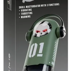 Rebel Skull Masturbator 3F Grün – Vibrations- & Stoßmassage mit Wärmefunktion