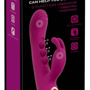 JAVIDA 2F Vibrator lila – Dual-Klopf- & Vibrationsfunktion für Intensives Squirting