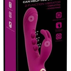 JAVIDA 2F Vibrator lila – Dual-Klopf- & Vibrationsfunktion für Intensives Squirting