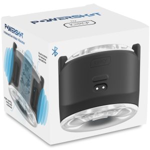 Kiiroo PowerShot Interaktiver Vibro-Masturbator Schwarz