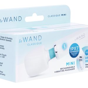 le Wand Classique Mini Wand Massager Weiß – Wiederaufladbar, Wasserdicht, 10 Vibrationsmodi